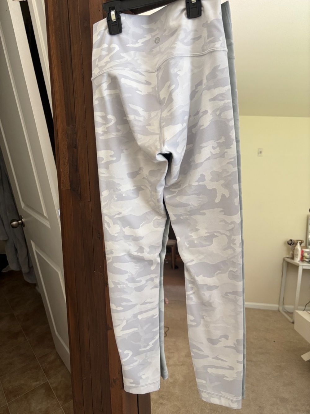 lululemon athletica White and Light Gray Camo  Leggings